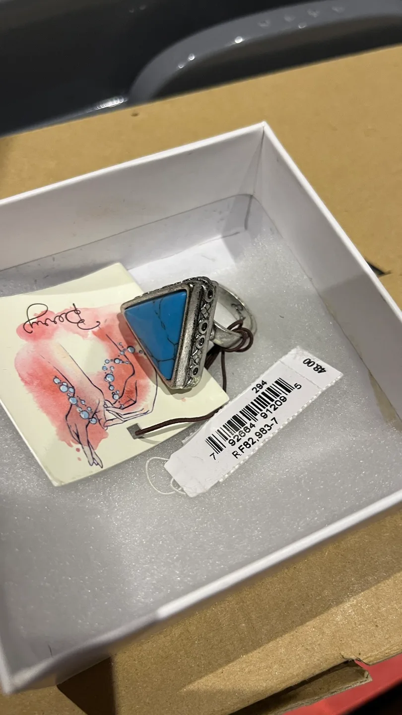 Triangle Stone Ring image indicator(2)