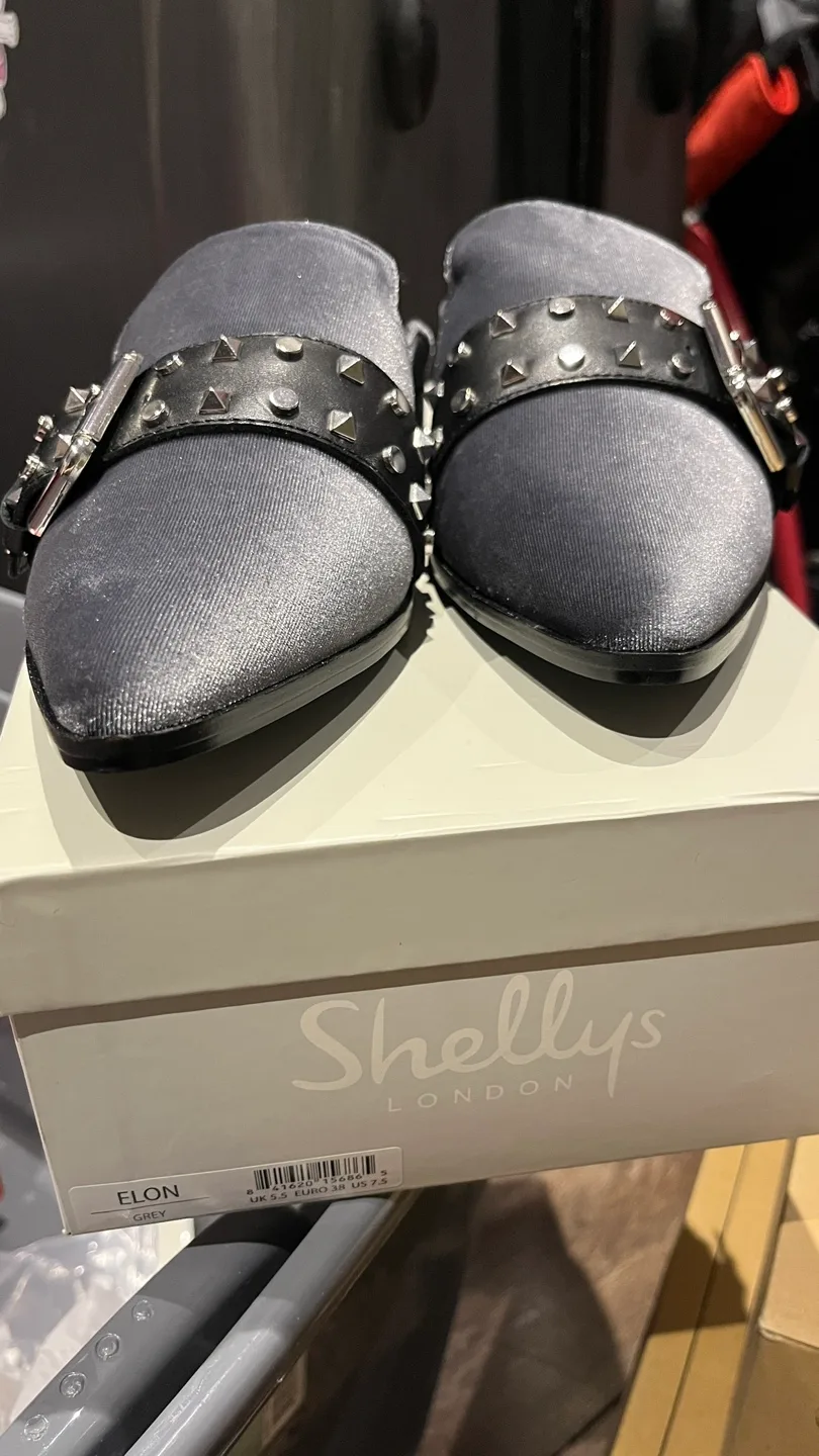 moving sale Shelly's London Elon Grey Mules image indicator(2)