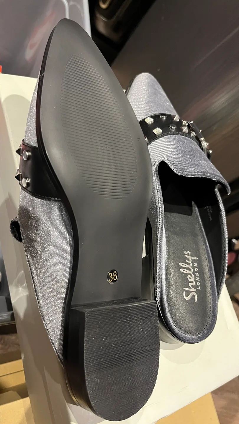 moving sale Shelly's London Elon Grey Mules image indicator(4)