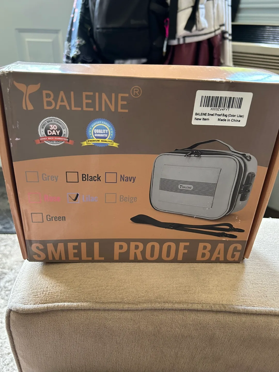 New Baleine SmellProof Bag - Lilac thumbnail