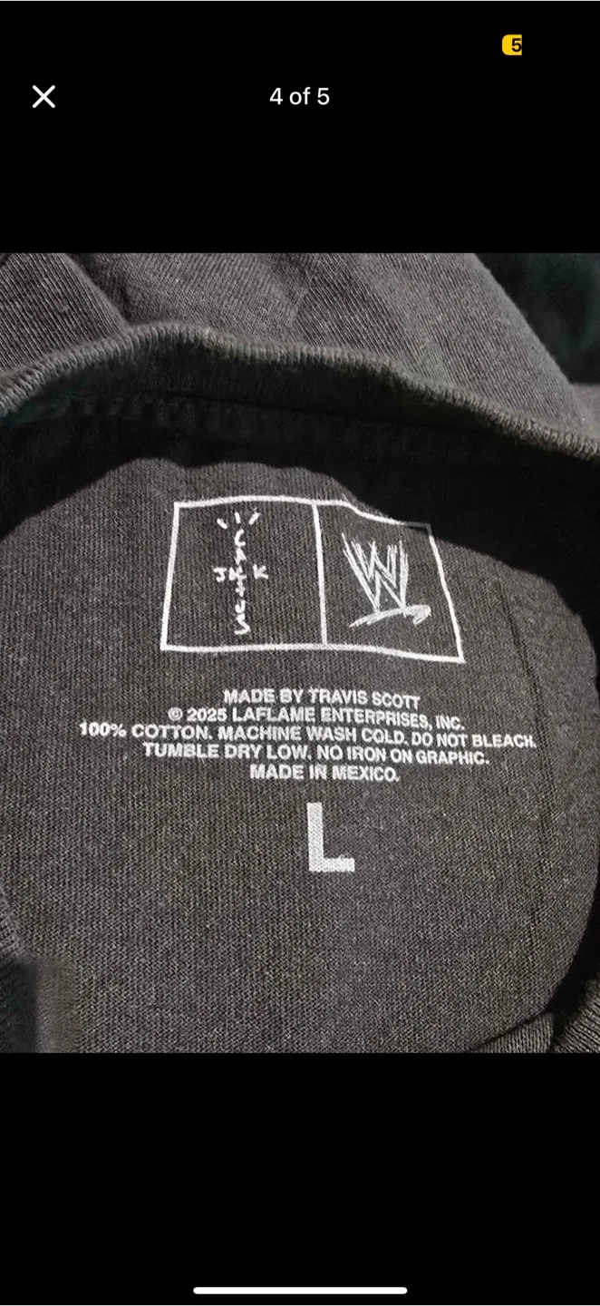 Travis Scott x WWE WrestleMania T-Shirt image indicator(4)