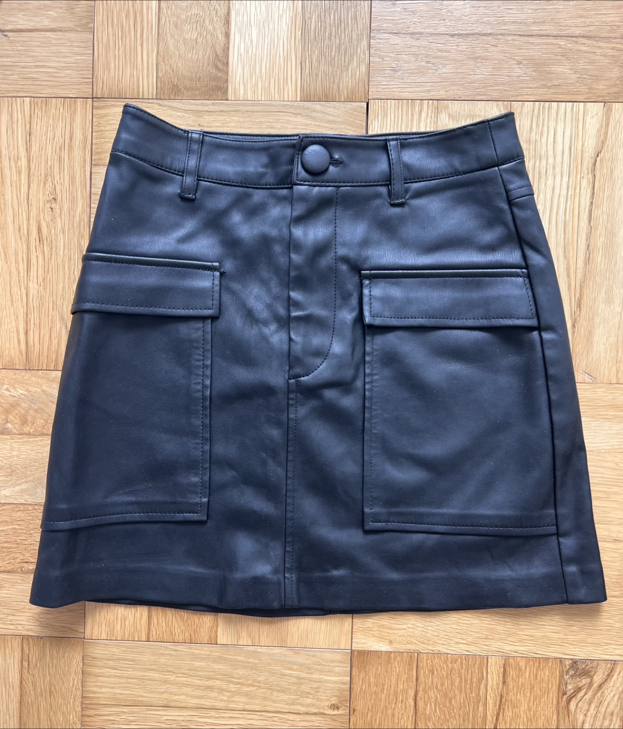Zara Leather Skirt (XS) - Brand New Without Tags