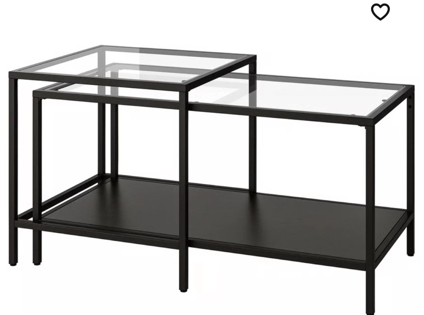 Glass top Coffee table