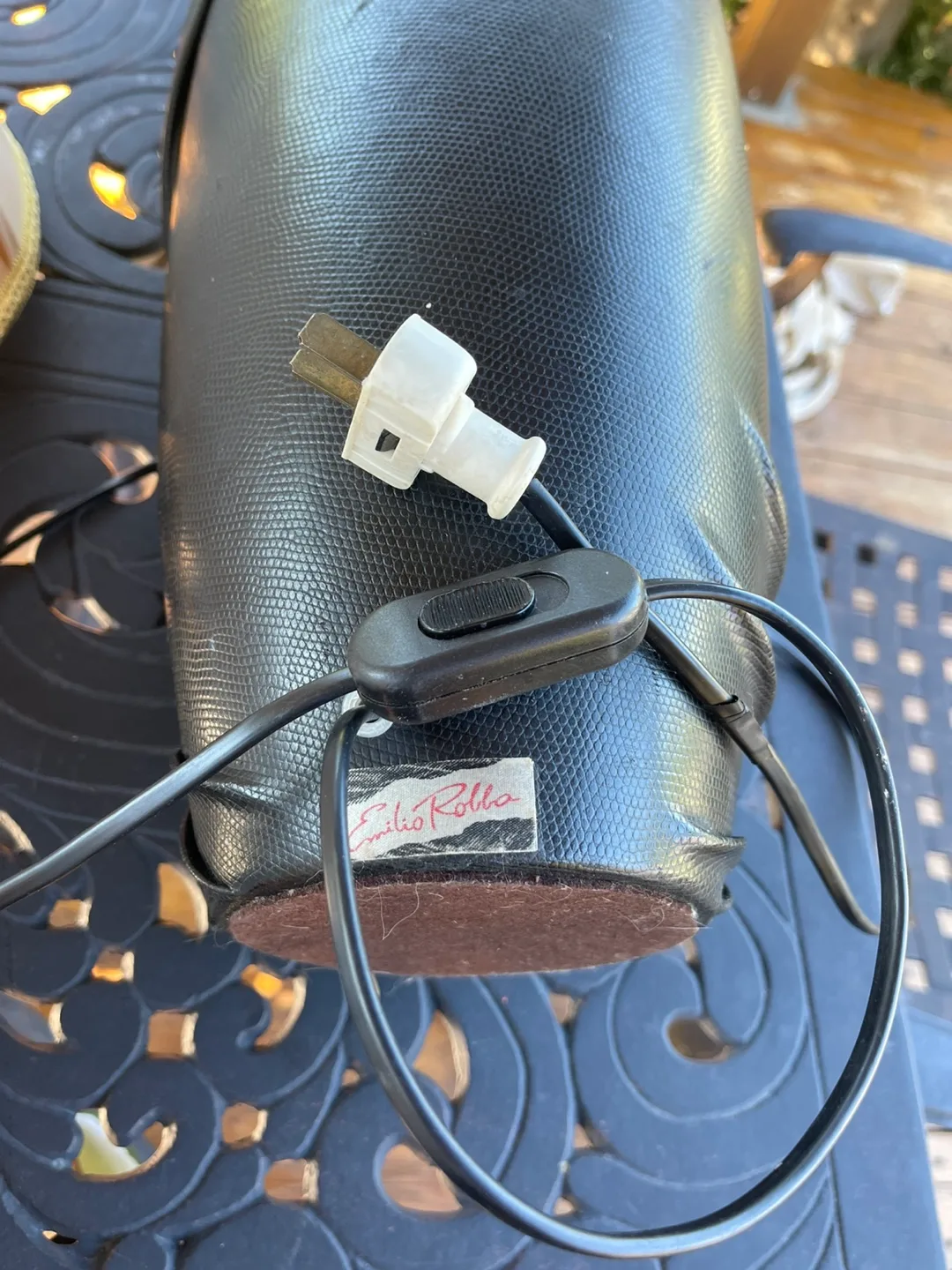 Emilio Robba Black Table Lamp image indicator(4)