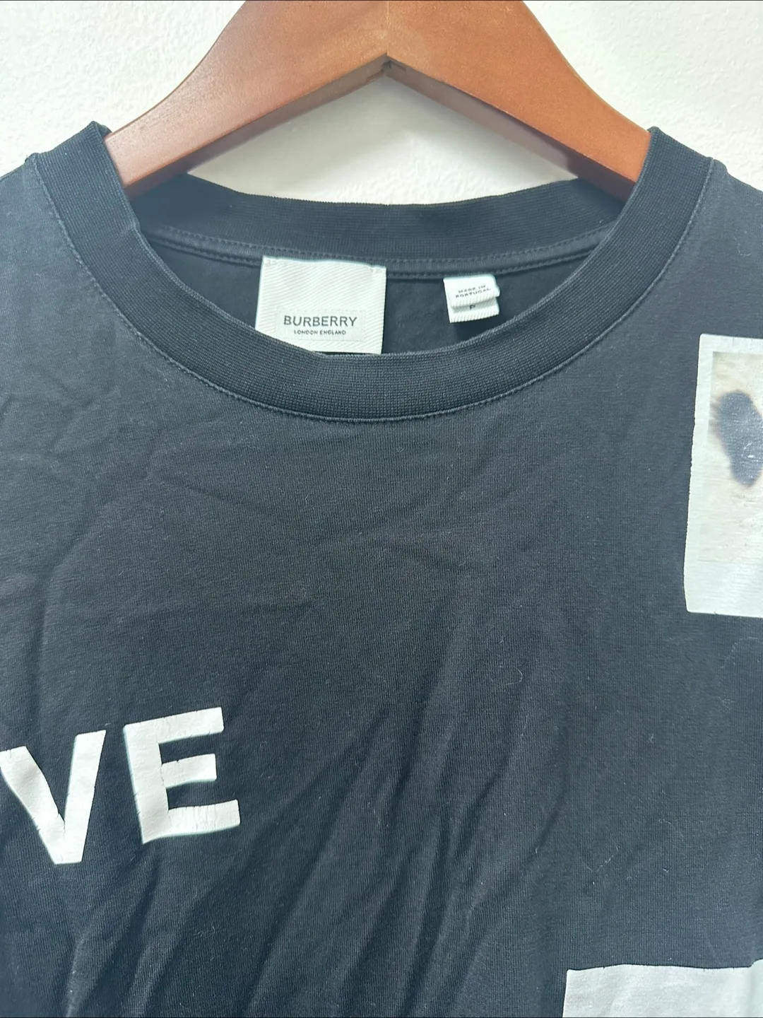 Burberry Black T-Shirt with 'Love' Design image indicator(4)