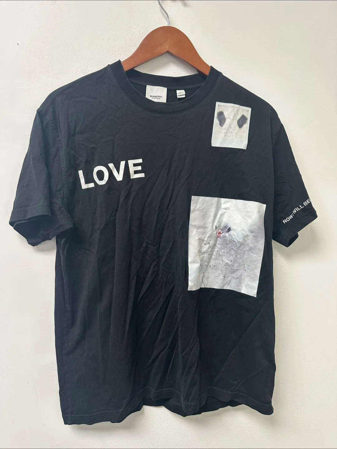 Burberry Black T-Shirt with 'Love' Design image indicator(2)