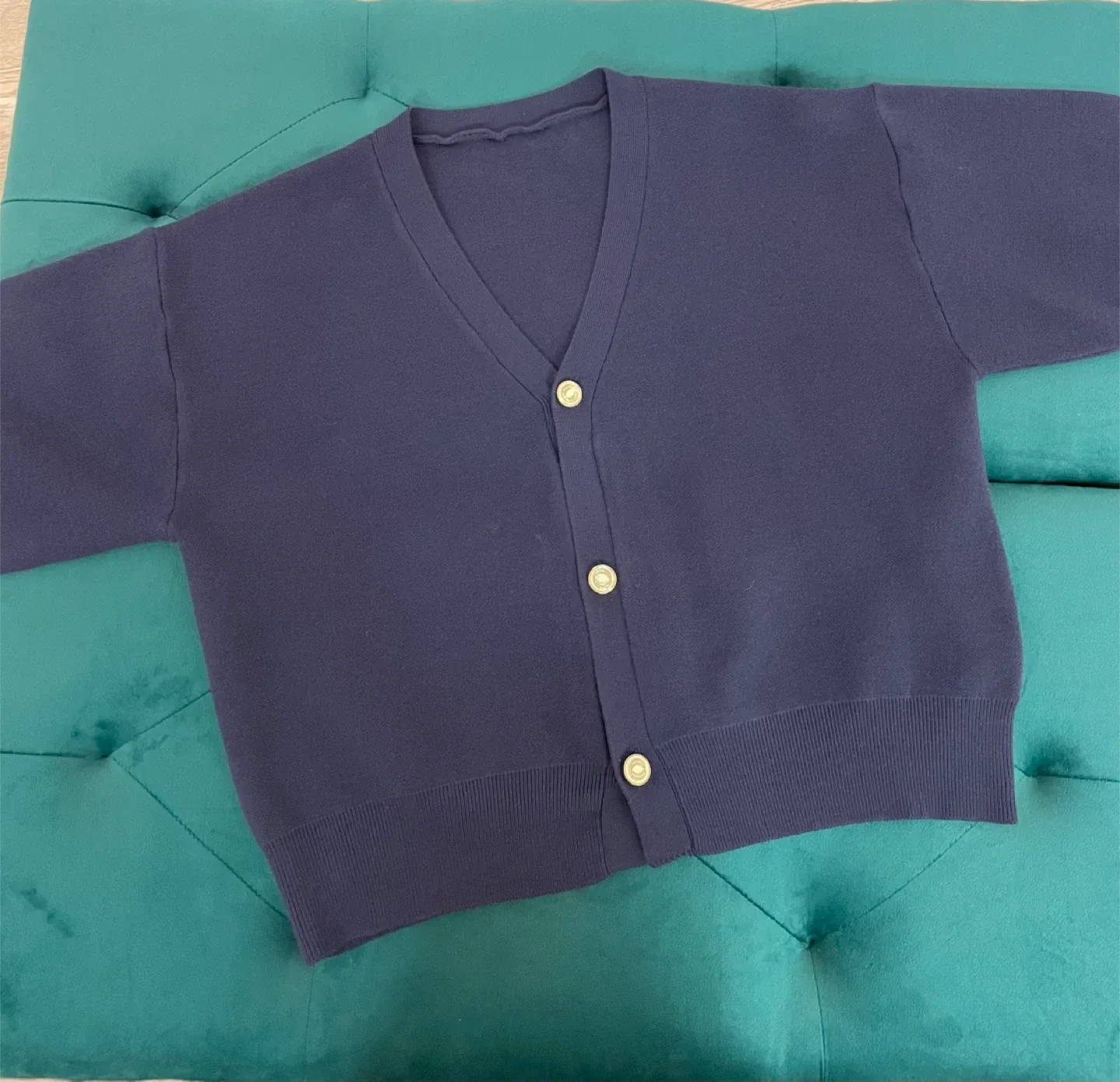 Navy Blue Cardigan thumbnail