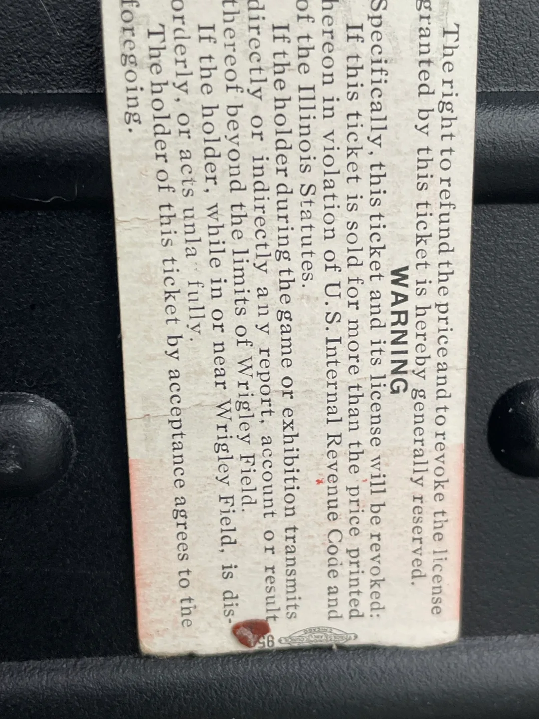 Vintage Chicago Cubs Ticket - July 26, 1949 image indicator(3)