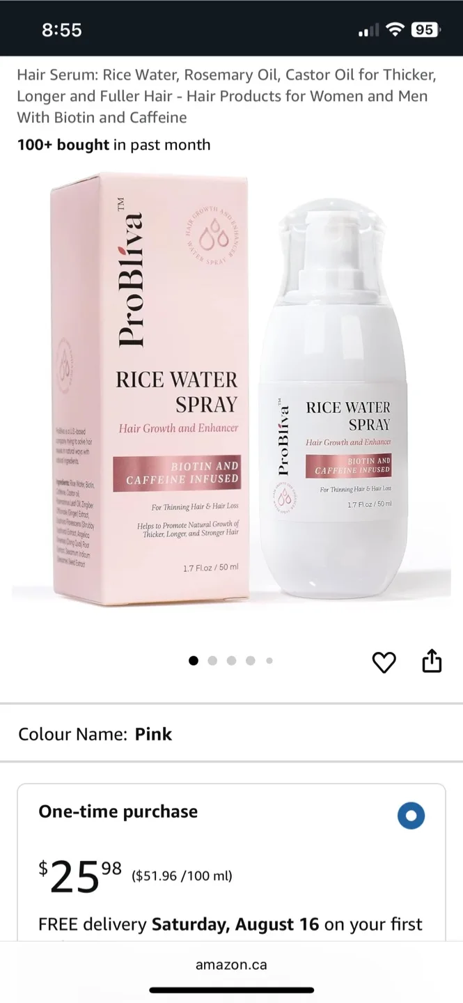 ProBliva Rice Water Hair Thinning Serum Spray image indicator(3)