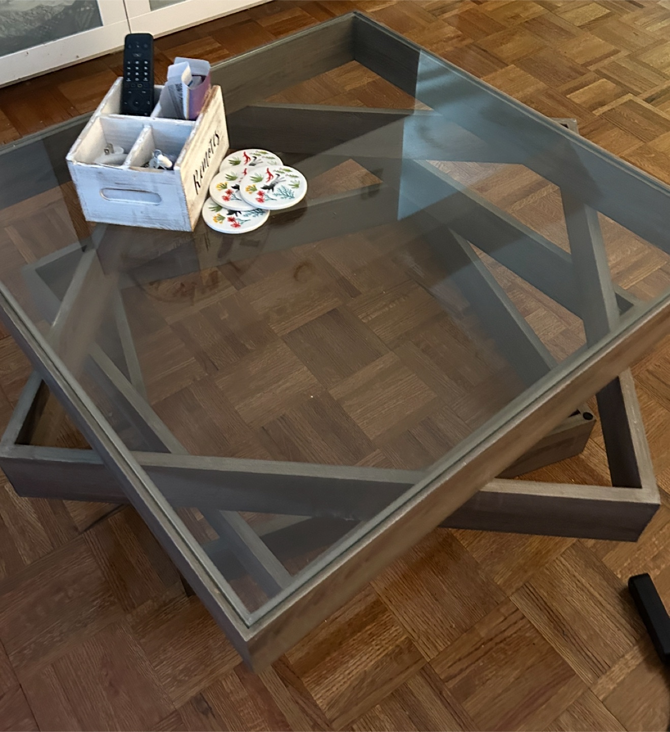 Glass Top Coffee Table - photo 2