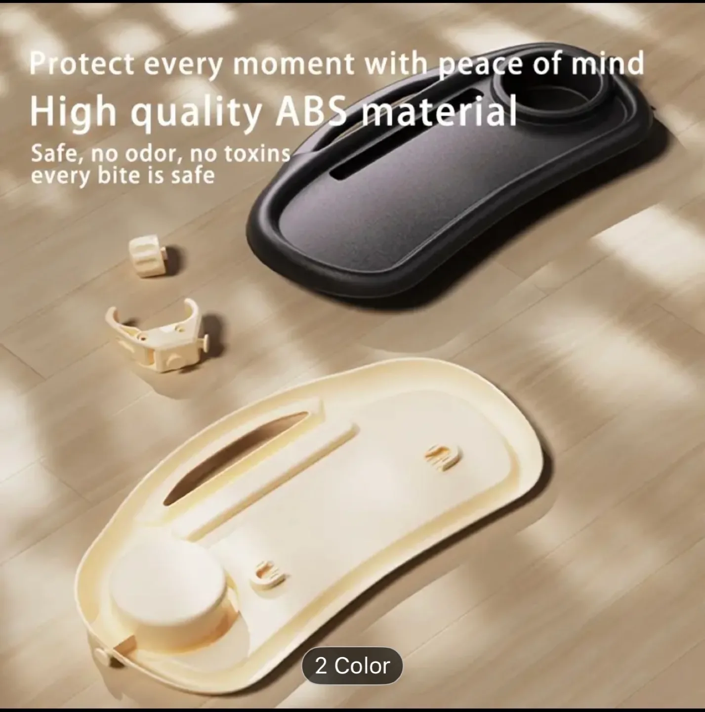 Adjustable Stroller Dinner Tray with Cup Holder image indicator(3)