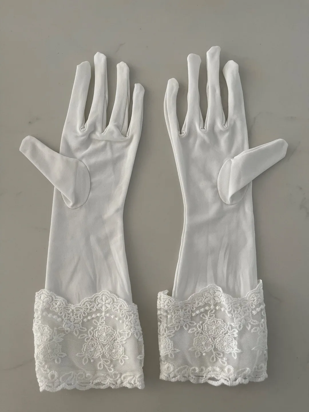 Wedding White Lace Gloves image indicator(6)
