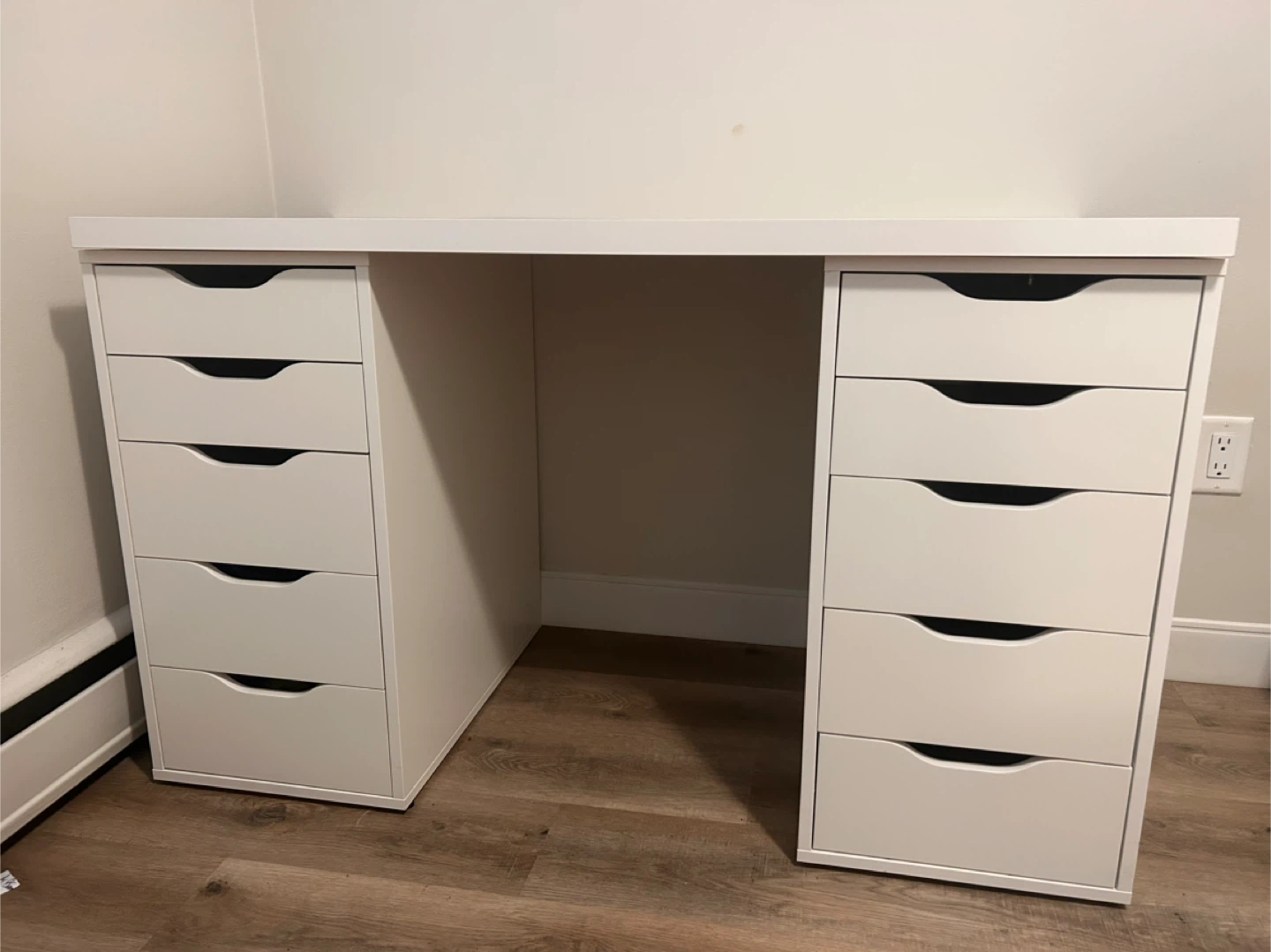 Desk with Drawers & Mirror / Dresser - photo 2