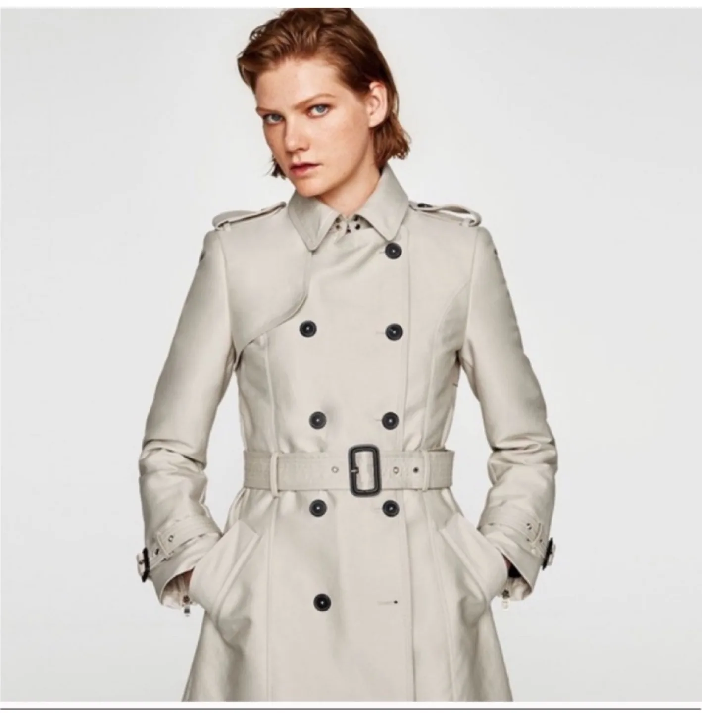 Zara Trench Coat - Size S thumbnail