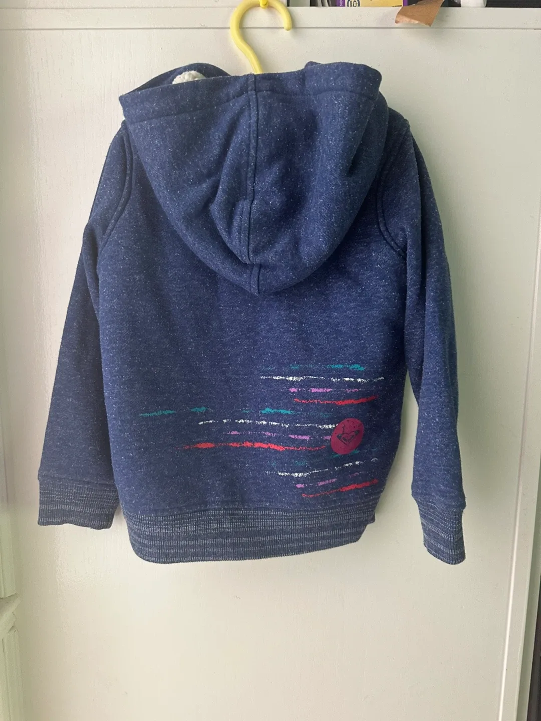 Roxy Kids' Blue Zip-Up Hoodie - Size 5 image indicator(2)