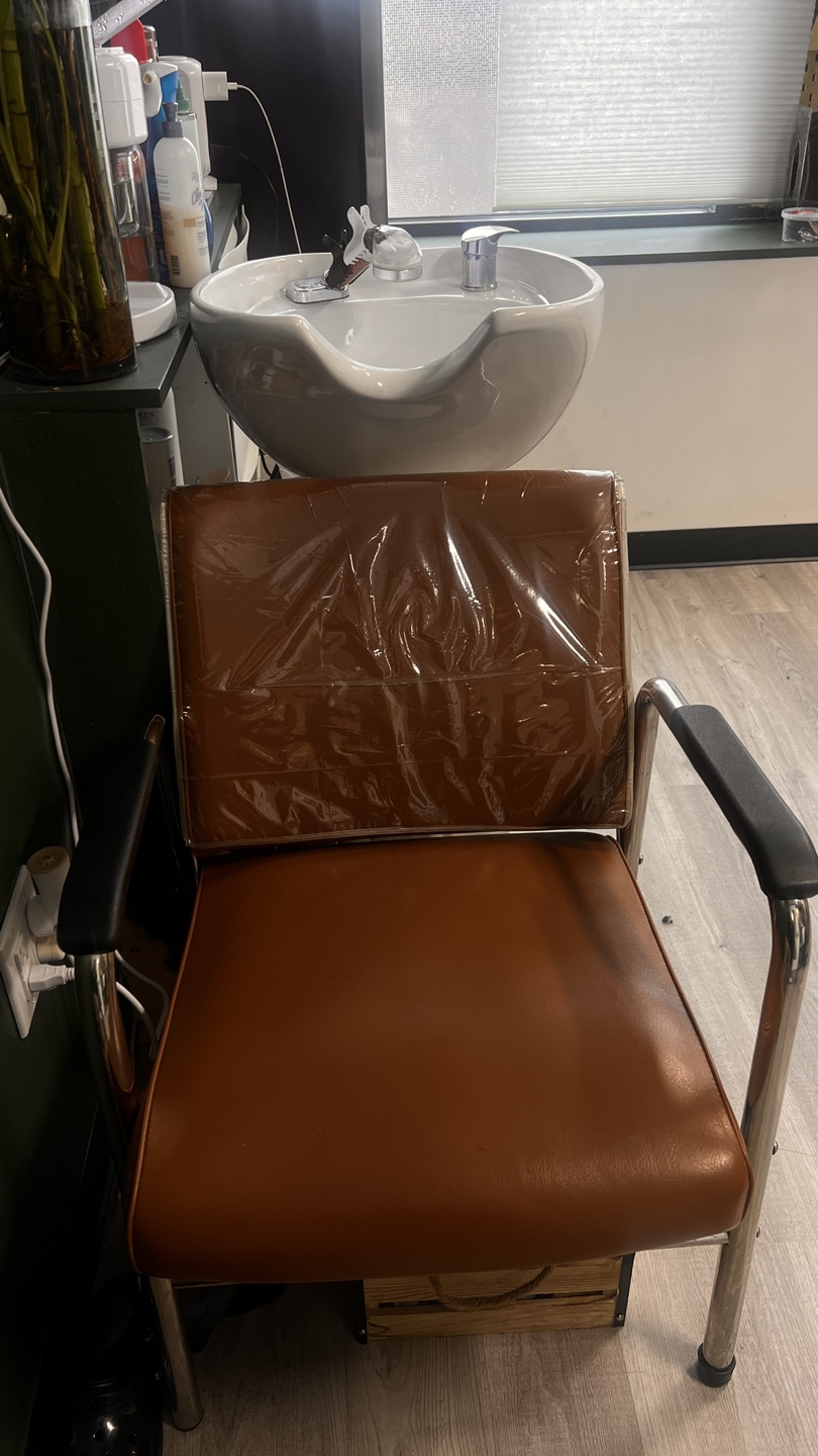 Vintage Brown Salon Chair