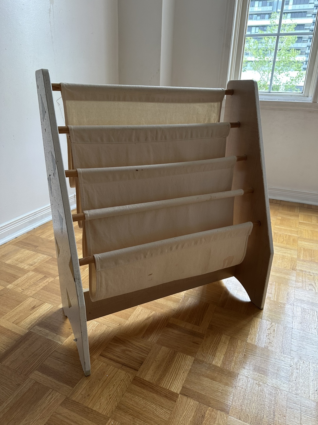 Kids Sling Bookshelf - White - photo 2