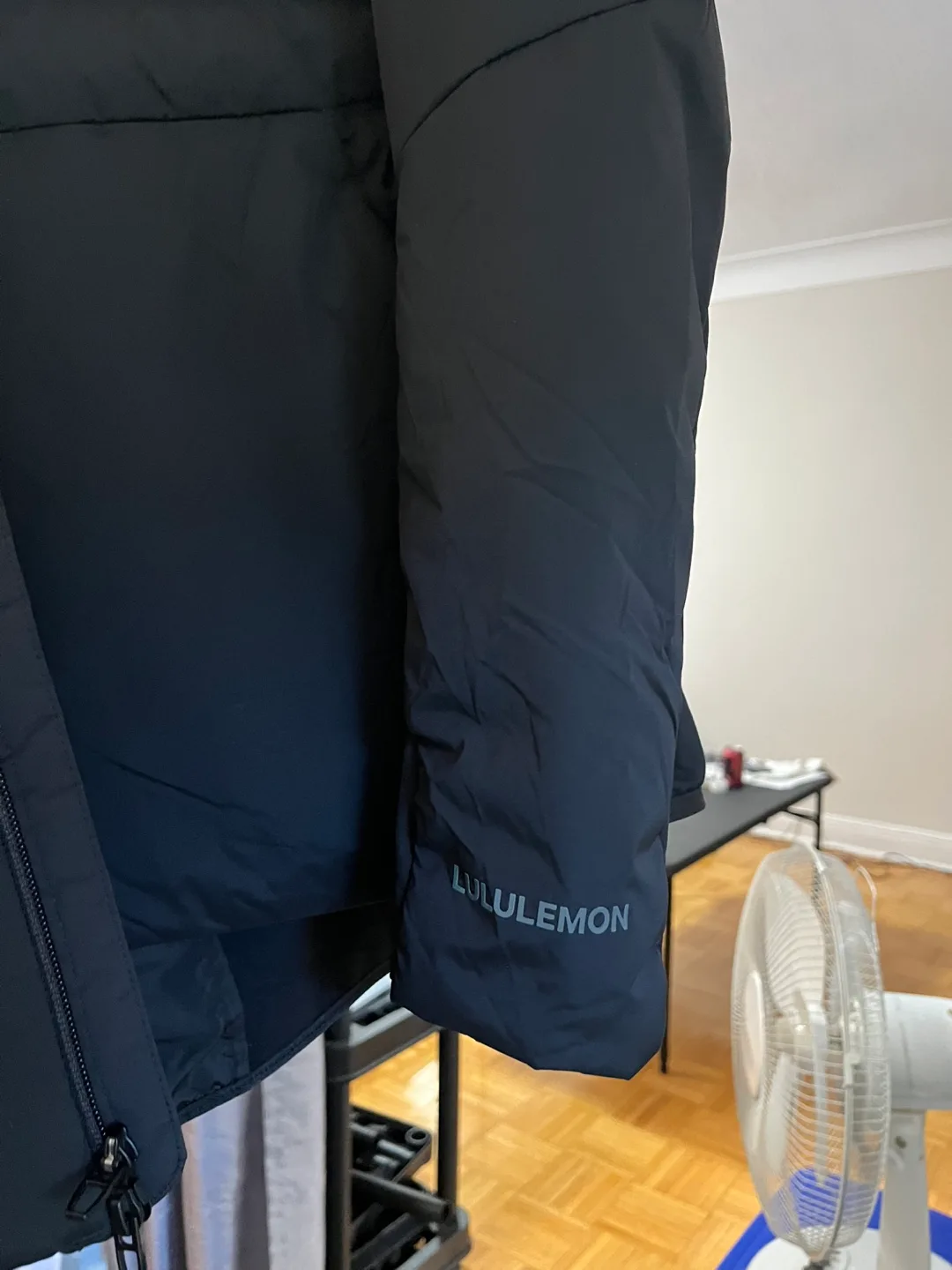 Lululemon Down for It All Hoodie size Medium- Black image indicator(4)