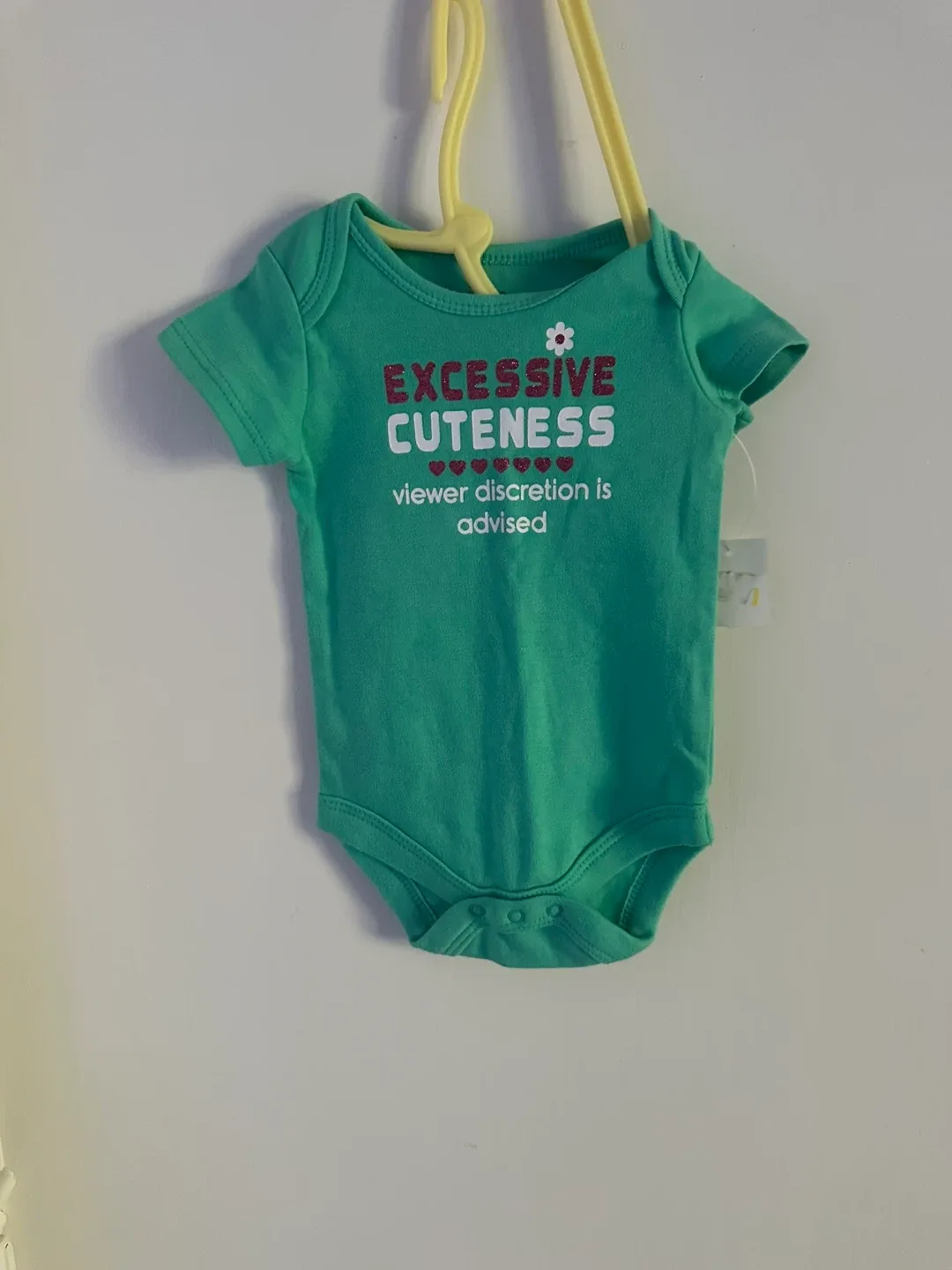 New Green Baby Onesie - size 0-3 mos thumbnail