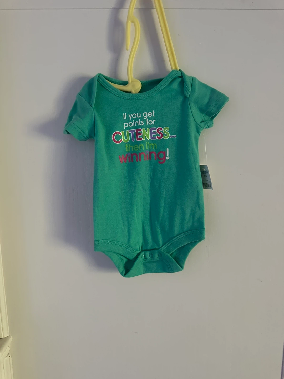 Brand New Green Onesie size 0-3 mos