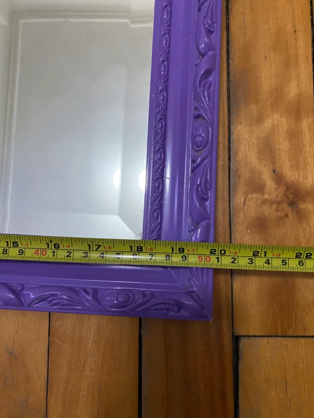 Framed Purple Mirror - 20x16 inches image indicator(4)