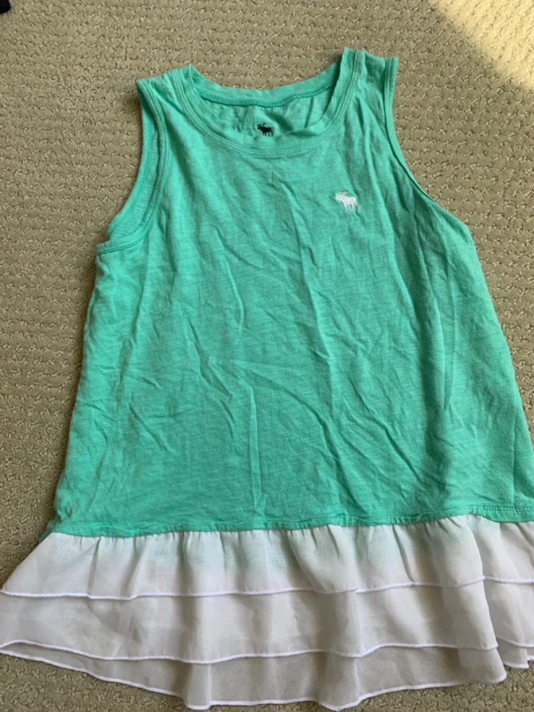 Abercrombie Kids Green Top Size 11/12 thumbnail