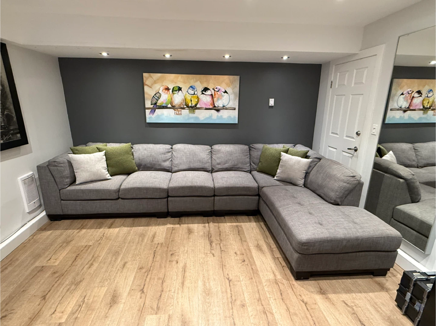 Excellent Condition, Brick Large Modular Sectional Sofa