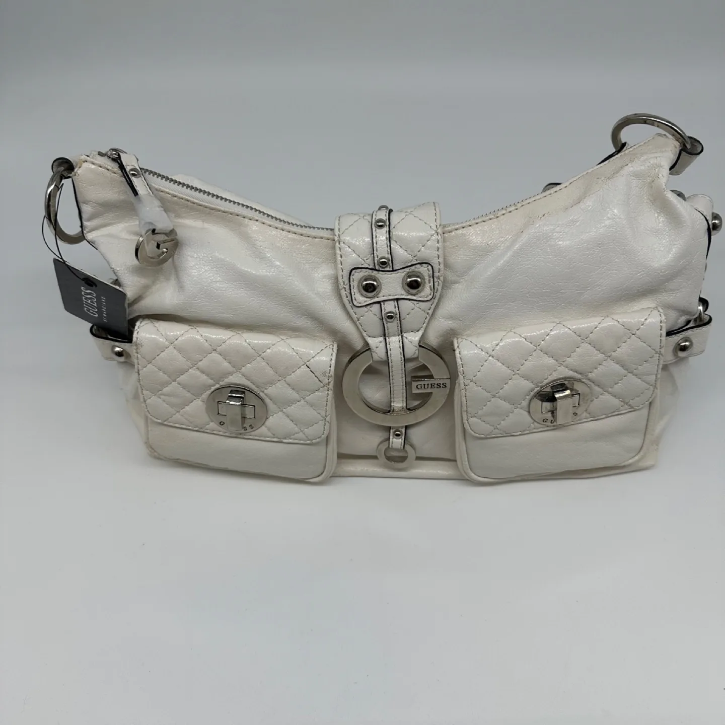 Guess by Marciano White Quilted Shoulder Bag image indicator(3)