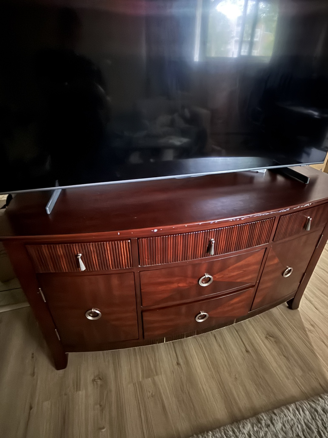 Wooden Dresser with Drawers & Cabinets