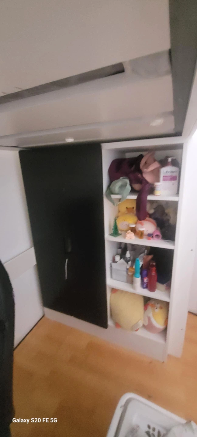 White Loft Bed with Desk & Storage
