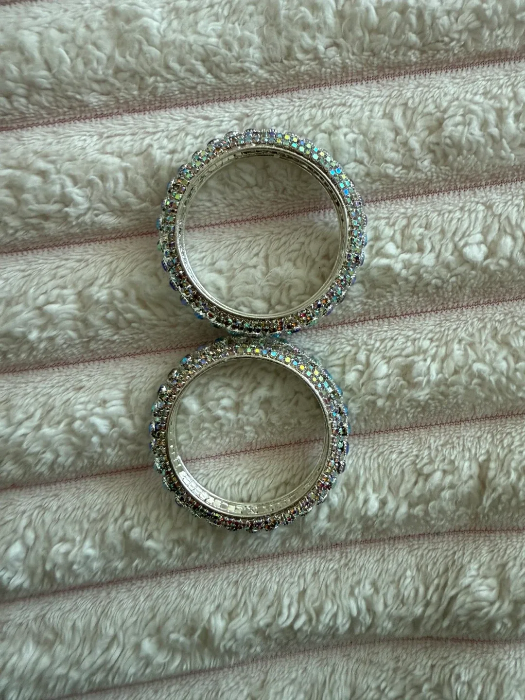 Sparkly Rhinestone Bangles - Set of 2 image indicator(3)