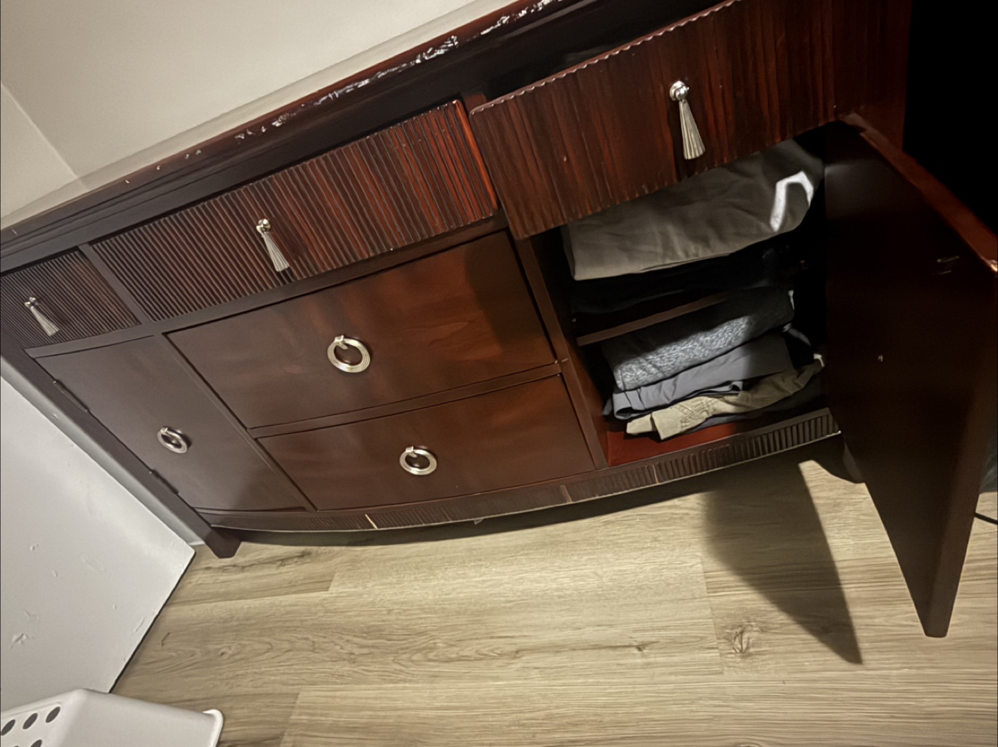 Wooden Dresser with Drawers & Cabinets - photo 4