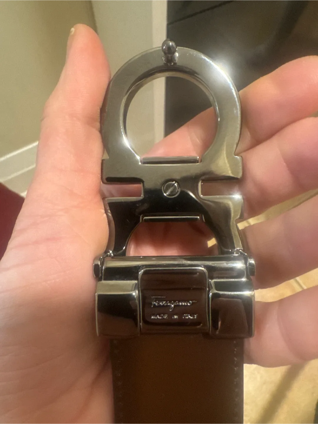 Salvatore Ferragamo Reversible Leather Belt image indicator(3)
