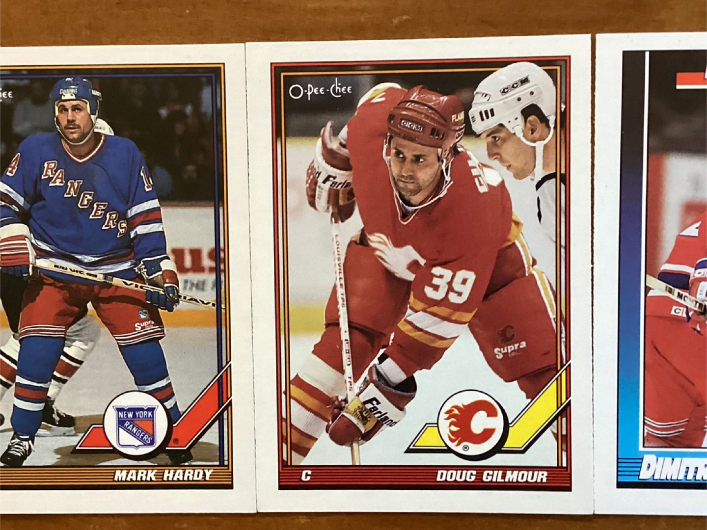 3. 1991-92 O-PEE-CHEE NHL Cards #’s 208, 406 & 515 - photo 3