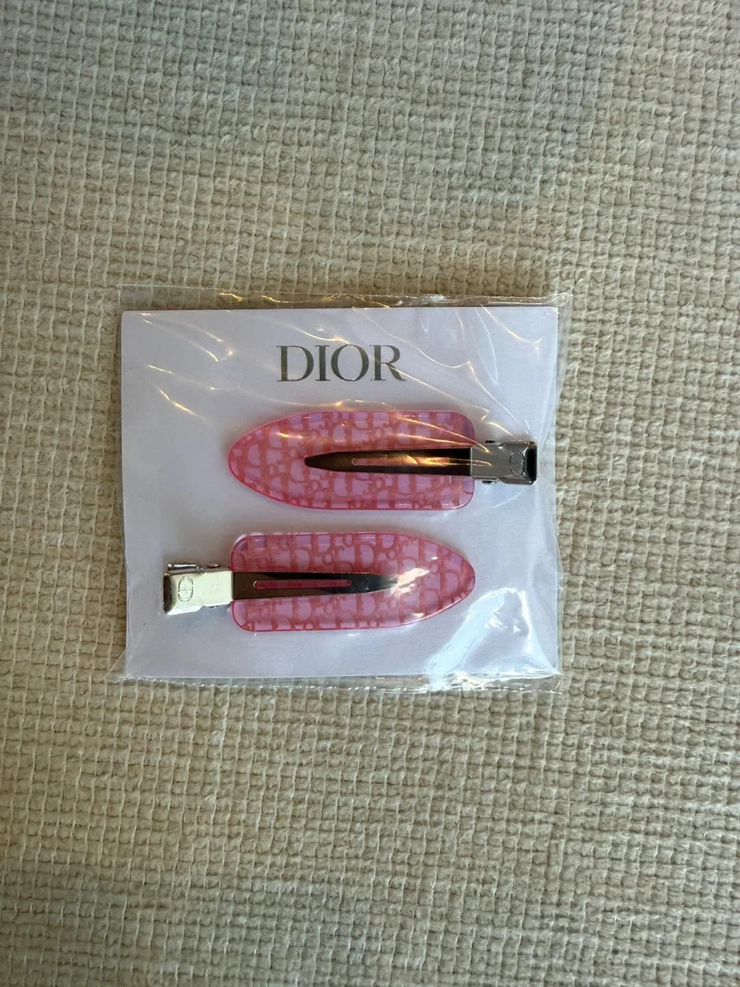 Dior Pink Hair Clips thumbnail