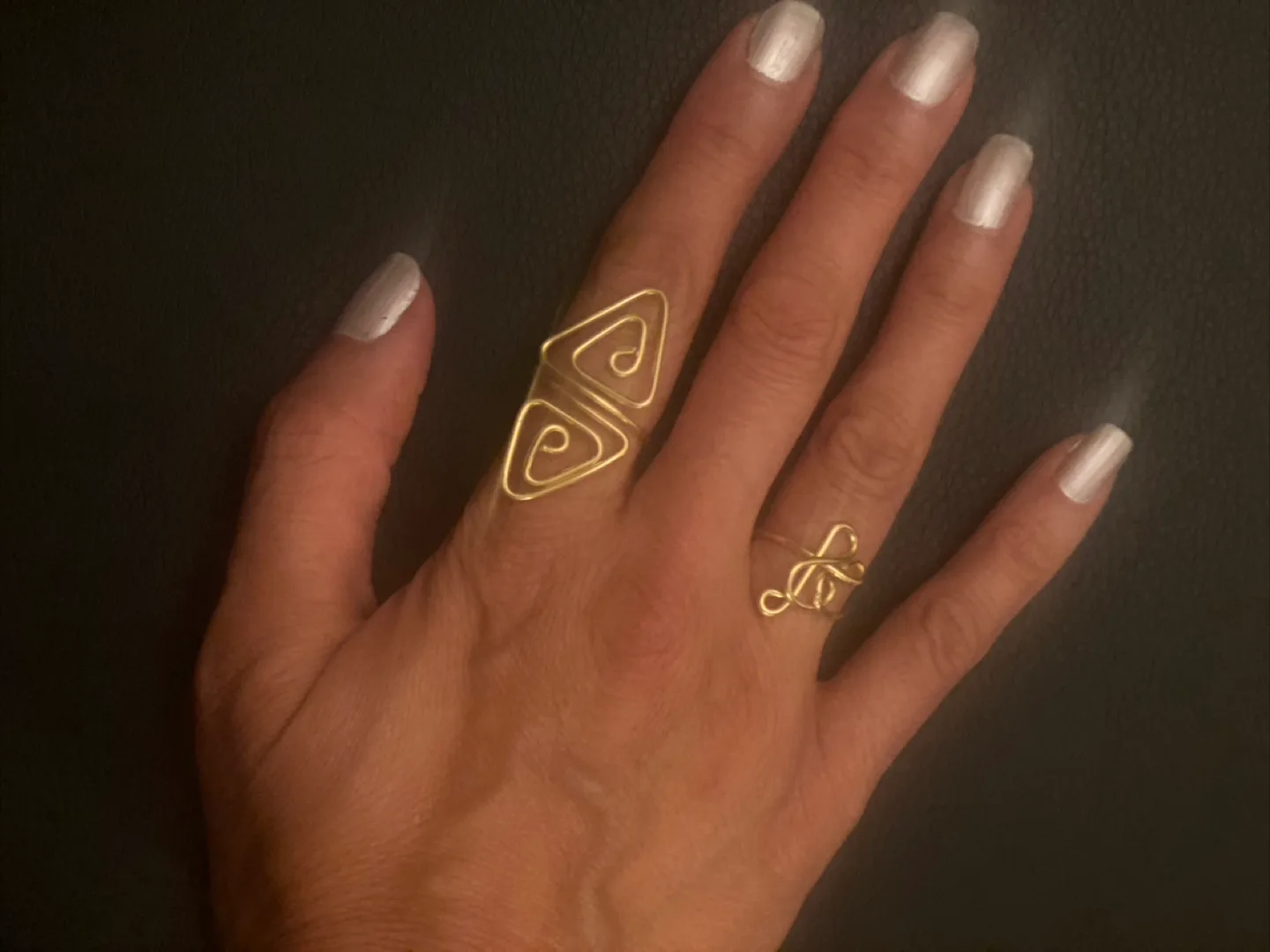 Handmade Gold Wire Rings thumbnail