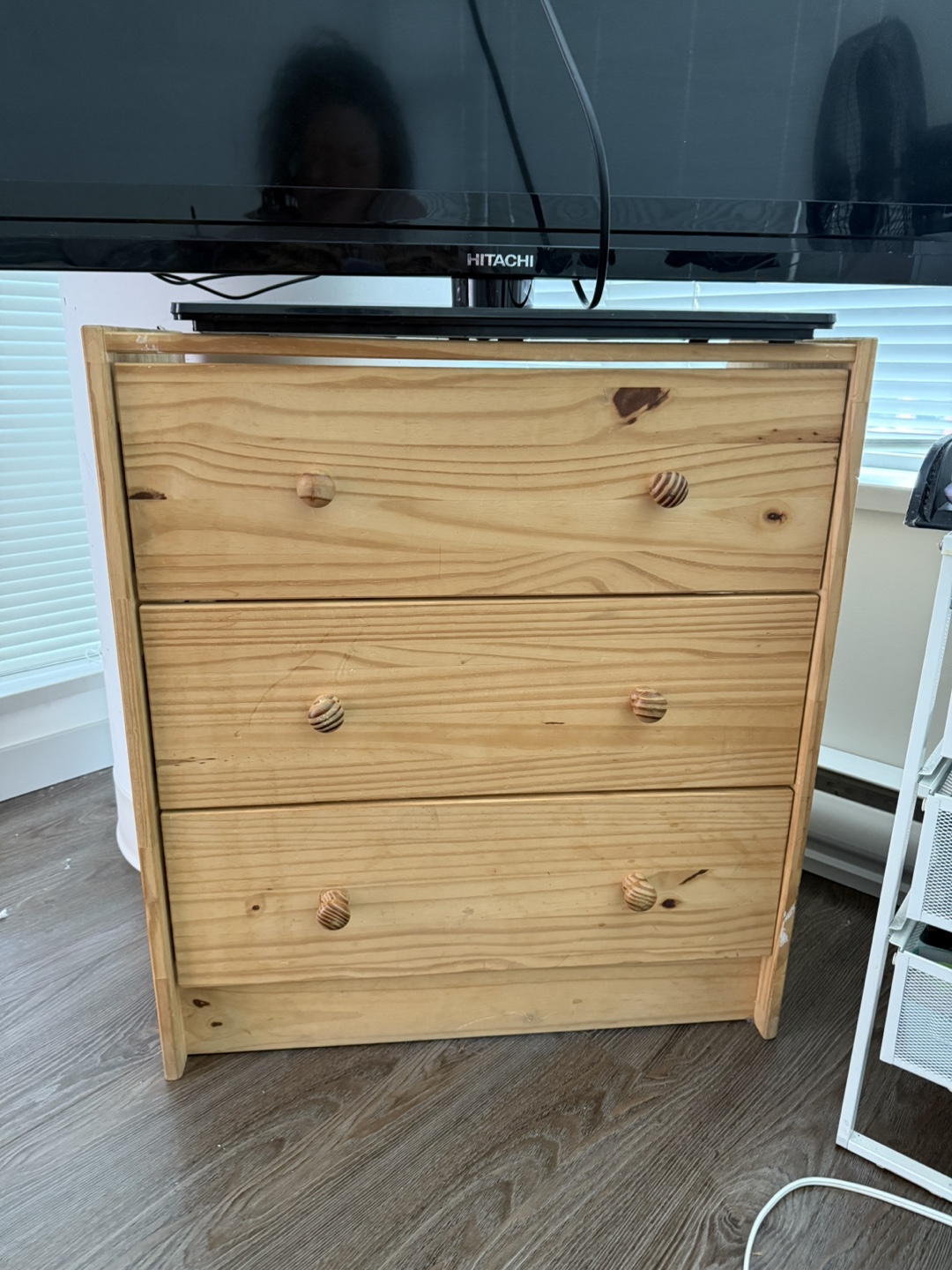 Wooden 3-Drawer Dresser