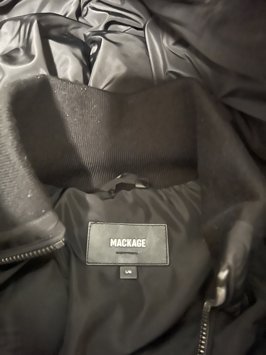 Mackage Black Down Parka - Size L/G - photo 2