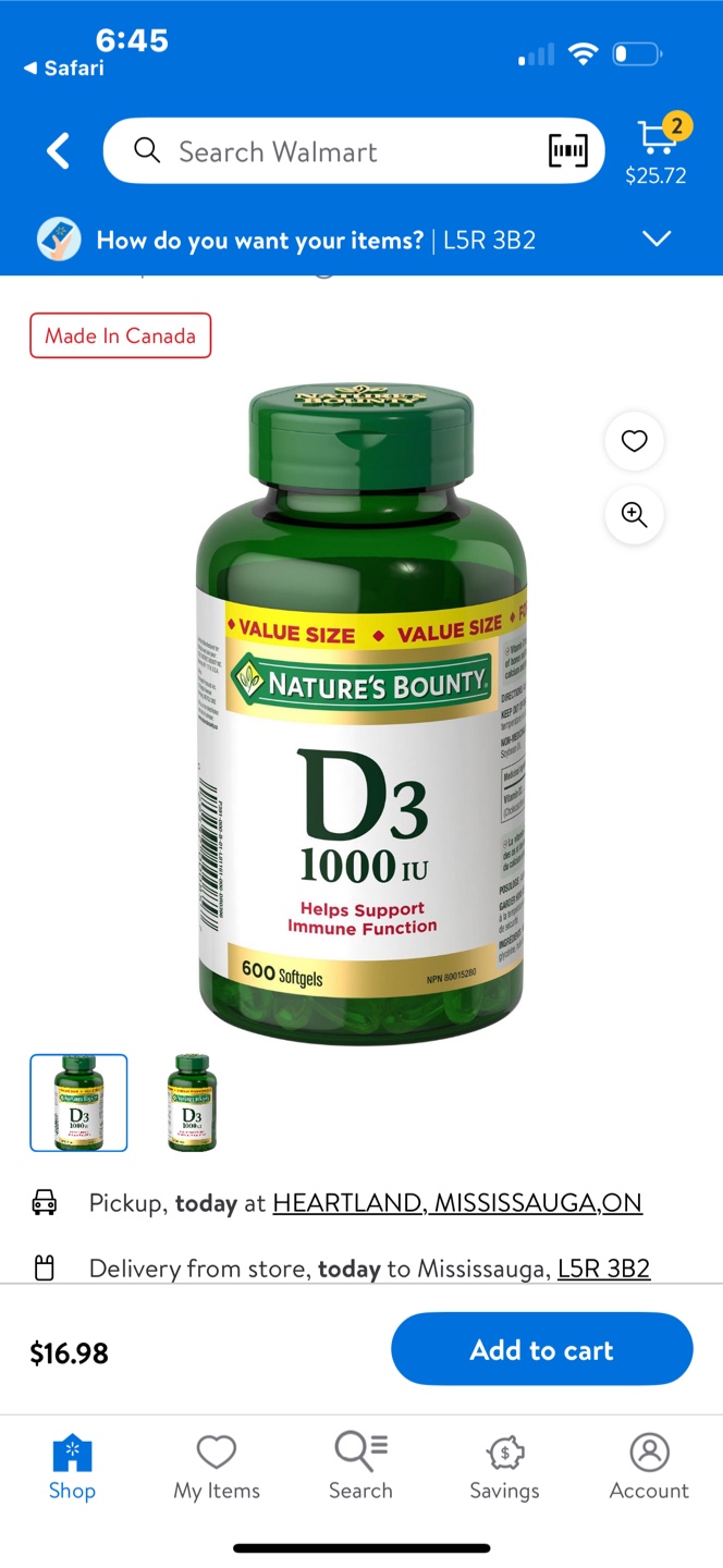 Nature's Bounty D3 1000 IU - 600 Softgels - photo 2