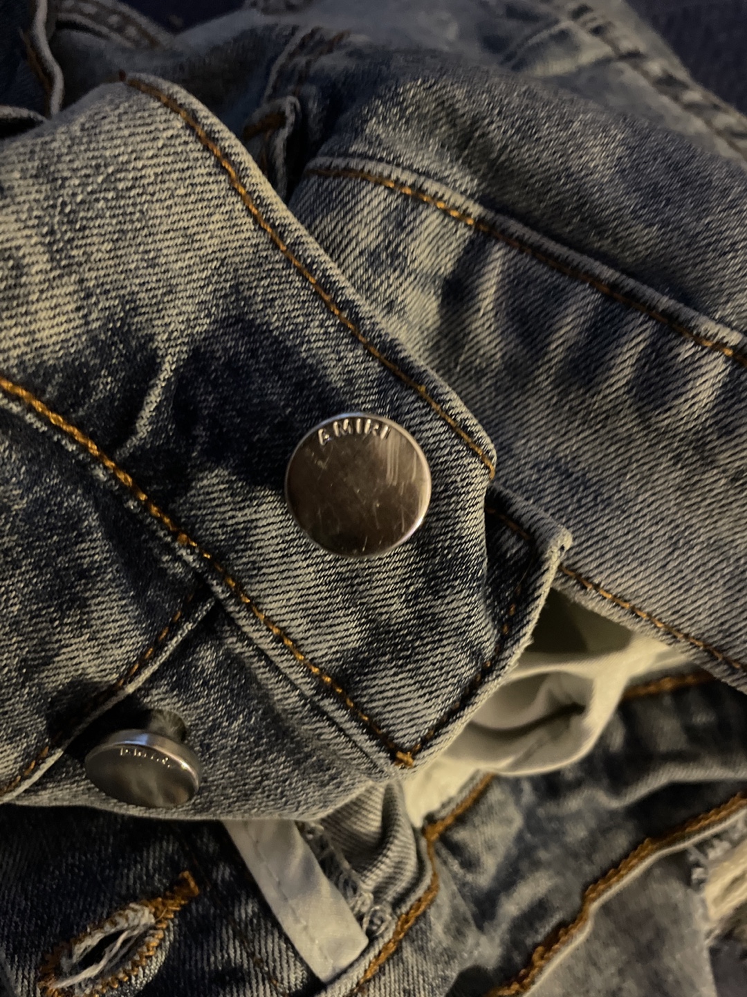 Amiri Distressed Denim Jeans - photo 2