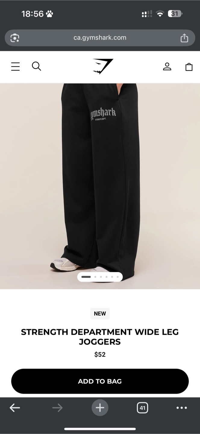 New Gymshark Strength Dept. Wide Leg Joggers - photo 3