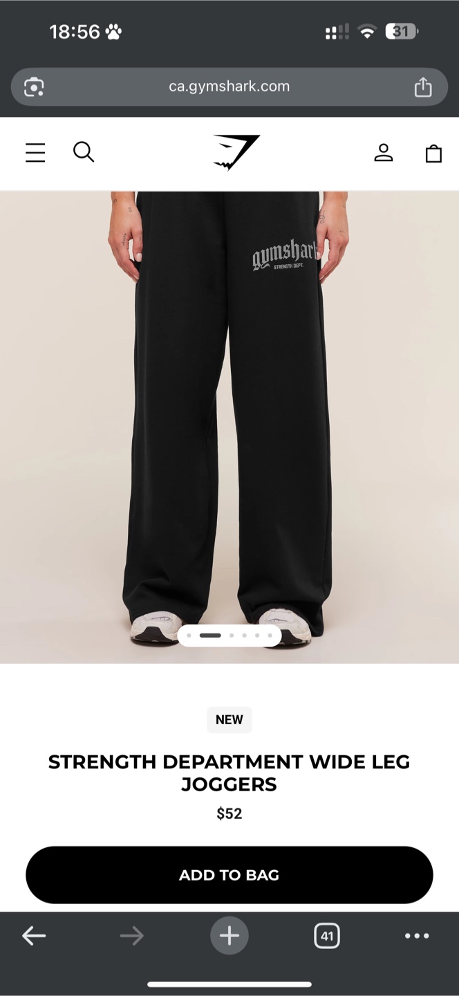 New Gymshark Strength Dept. Wide Leg Joggers - photo 2
