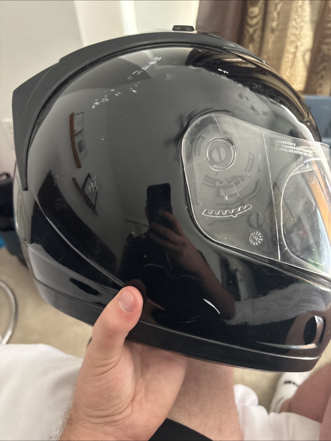 Icon Black Motorcycle Helmet - Size Medium - photo 2