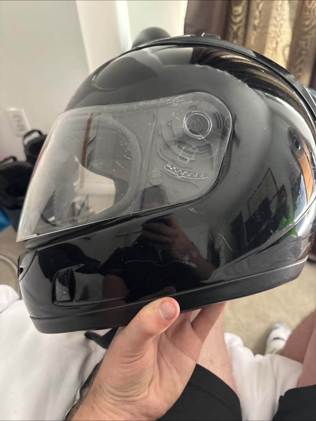 Icon Black Motorcycle Helmet - Size Medium - photo 3