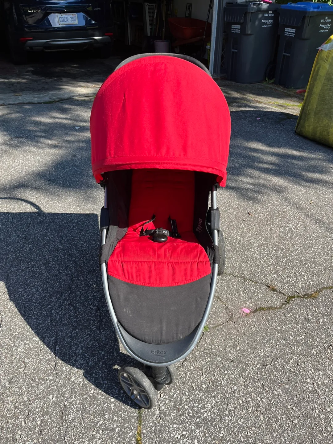 Britax B-Agile Stroller - Red & Black image indicator(2)