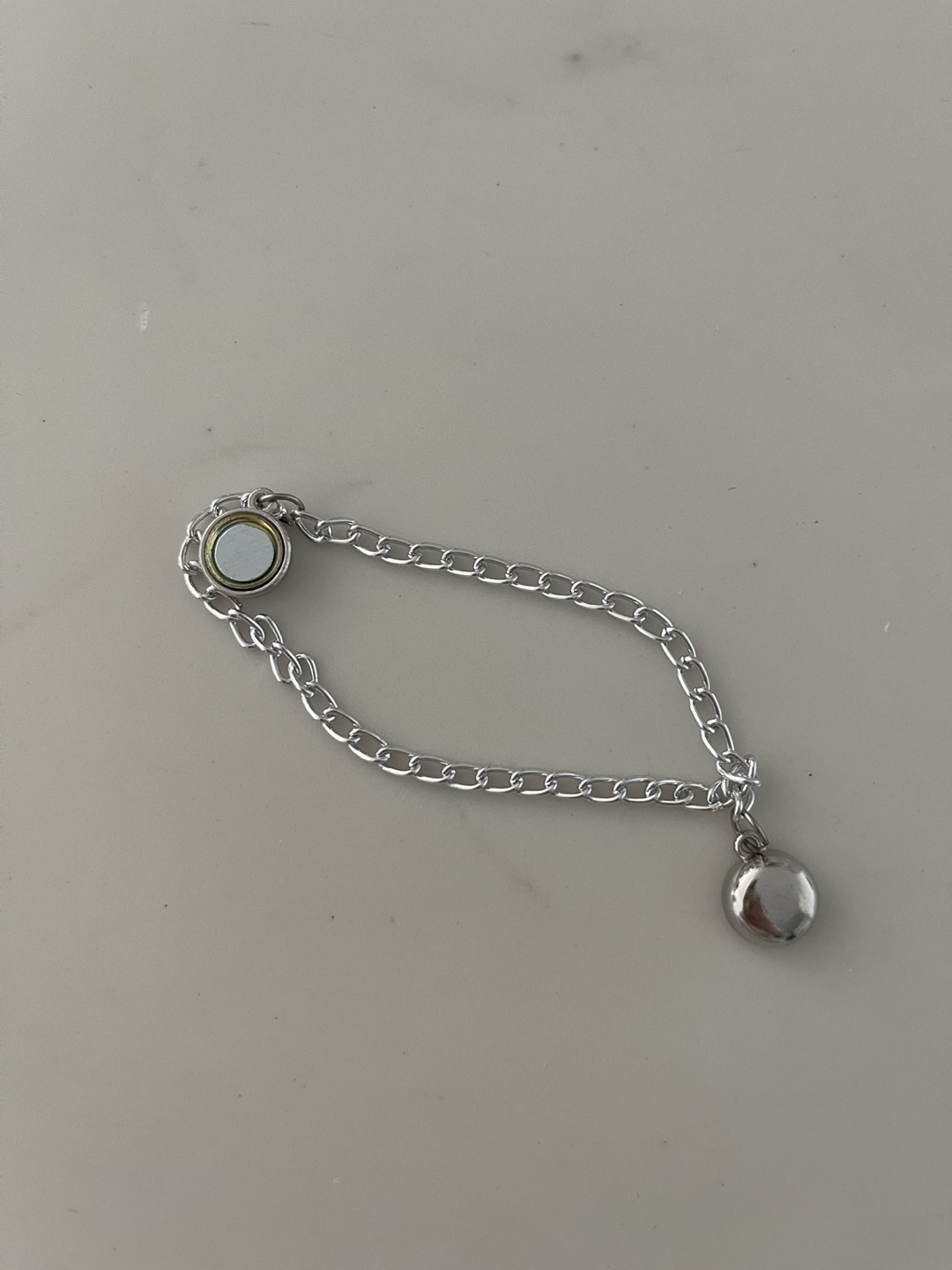 Magnetic Trouser Shortening Chain - Silver