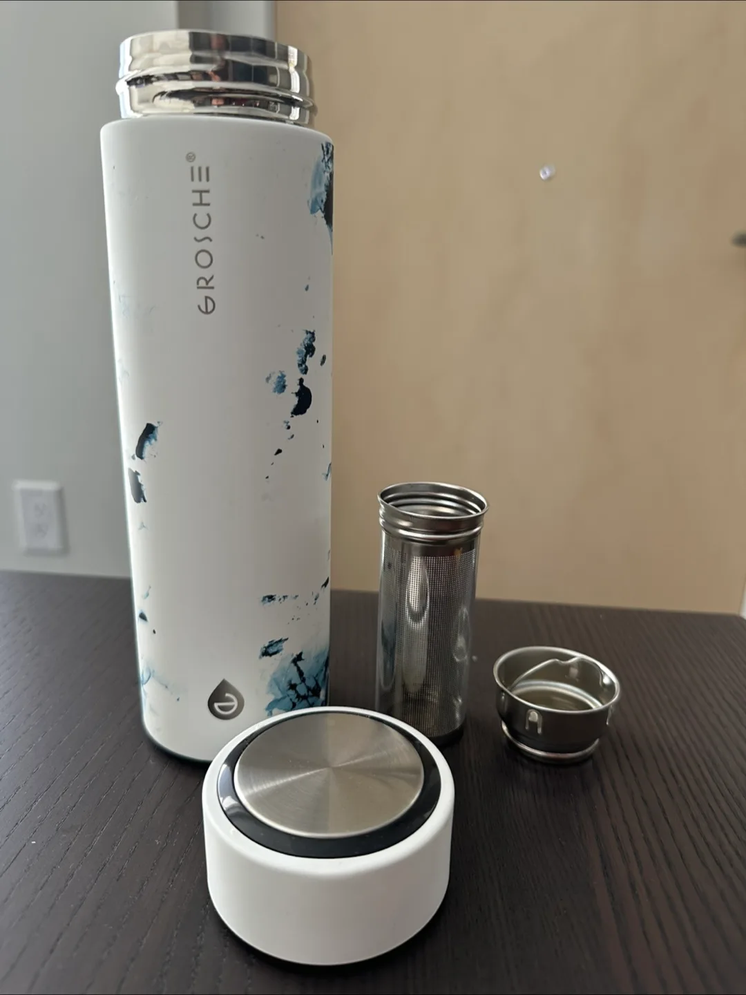 Grosche Infuser Bottle - White Marble thumbnail