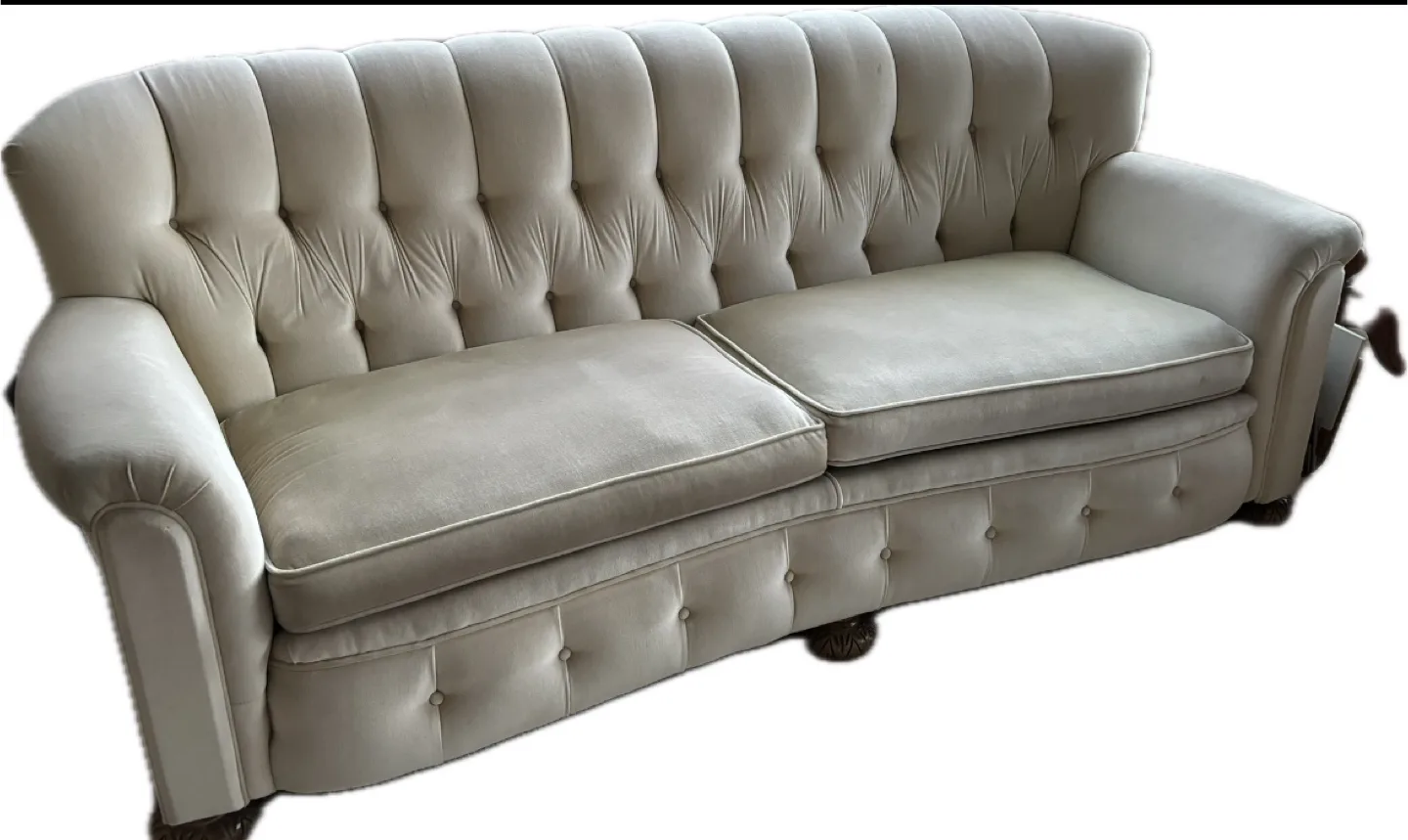 Elegant Beige Sofa and Armchair Set thumbnail