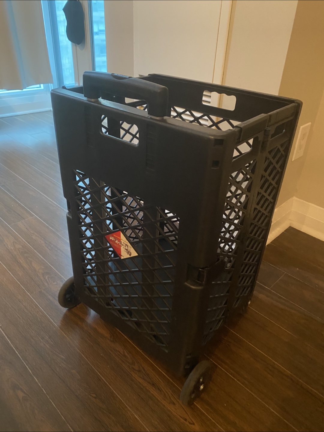 Black Folding Shopping Cart