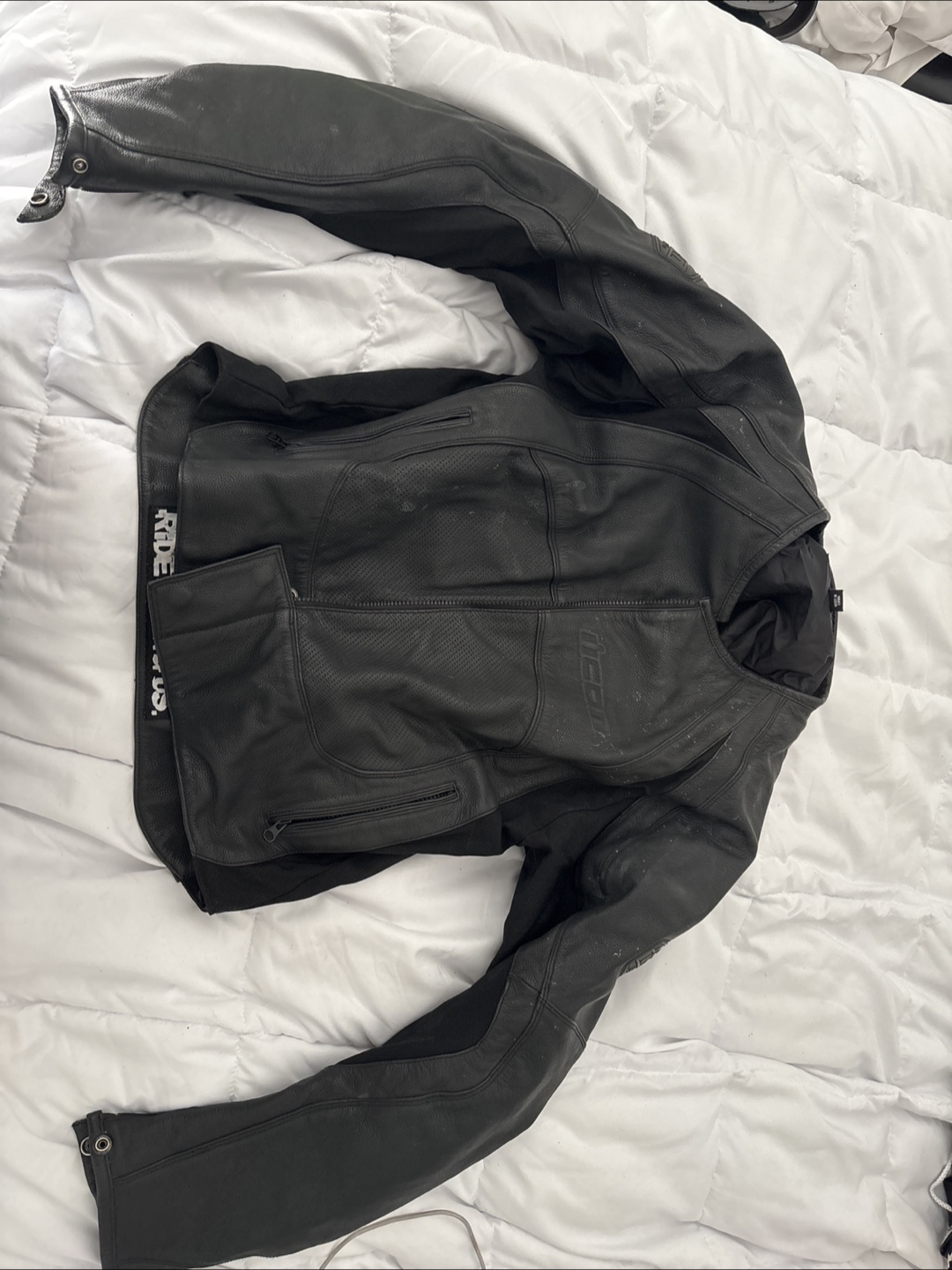 Icon Merc Leather Jacket, Size M